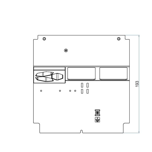 Produktbild UBD 210 220  -  Steckdoseneinsatz für 6 FLF inkl. 1x 3xT13, weiss